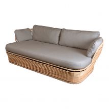Basket 2er Sofa, Farbe natural/taupe