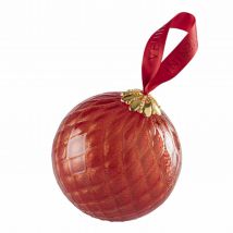 SANTA Ornament, Farbe red/gold leaf