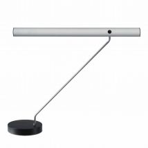 LET T L LED Tischleuchte, Leuchtenkopf / Sockel alu eloxiert / schwarz, Lichtfarbe 2700 k