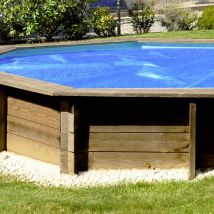 Copertura Isotermica a bolle BWT 280 gr/m² per piscine in legno BWT my POOL - Copertura Isotermica A Bolle Bwt 280 Gr/m² Per Piscine In Legno Bwt My Pool Modelli Tropic, Weva E Odyssea +840 Ottagonali - 7,89 X 4,35 M