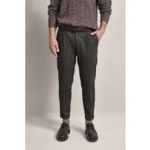 Bundfaltenhose besonders soft in braun