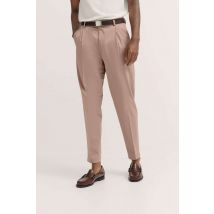 Hose mit Satin-Stretch in beige