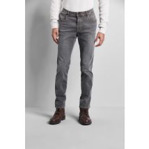 5-Pocket-Jeans im Used Wash Look in taupe