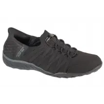 Skechers Slip-ins: Breathe Easy - Roll With Me 100593-BBK, Damskie, Czarne, buty sneakers, tkanina, rozmiar: 37,5
