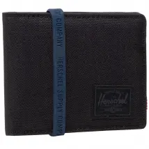 Herschel Roy Wallet 10363-00535, Unisex, Czarne, portfele, poliester, rozmiar: One size