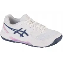 ASICS Gel-Dedicate 8 Clay 1042A255-104, Damskie, Białe, buty do tenisa, przewiewna siateczka, rozmiar: 37