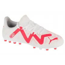 Puma Future Play MG Jr 107390-01, Dla chłopca, Białe, buty piłkarskie - korki, skóra syntetyczna, rozmiar: 29