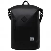 Herschel Roll Top Backpack 11194-00001, Unisex, Czarne, plecaki, poliester, rozmiar: One size