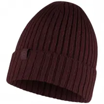 Buff Norval Merino Hat Beanie 1242426321000, Unisex, Bordowe, czapki, Merino, rozmiar: One size