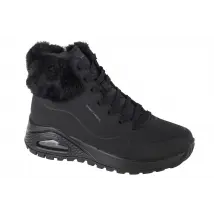 Skechers Uno Rugged - Fall Air 167274-BBK, Damskie, Czarne, buty zimowe, skóra syntetyczna, rozmiar: 37