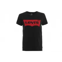 Levi's The Perfect Large Batwing Tee 173690201, Damskie, Czarne, t-shirty, bawełna, rozmiar: XXS