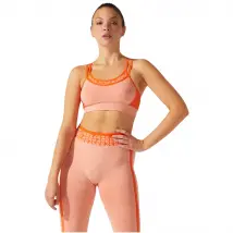 Asics Cropped Logo Seamless Bra 2032B791-800, Damskie, Pomarańczowe, biustonosze sportowe, poliester, rozmiar: S