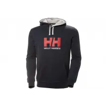 Helly Hansen Logo Hoodie 33977-597, Męskie, Granatowe, bluzy, bawełna, rozmiar: L