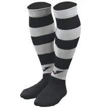 Joma Zebra II Football Socks 400378-102, Unisex, Czarne, getry piłkarskie, poliamid, rozmiar: M