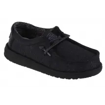Hey Dude Wally Youth Basic 40041-001, Dla chłopca, Czarne, buty sneakers, tkanina, rozmiar: 31