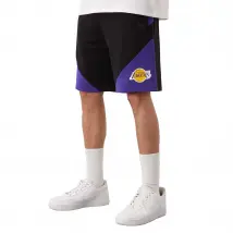 New Era NBA Team Los Angeles Lakers Short 60284721, Męskie, Czarne, spodenki, bawełna, rozmiar: L