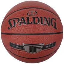Spalding Platinum TF Ball 76855Z, Unisex, Pomarańczowe, piłki do koszykówki, Skóra kompozytowa ZK Microfibre, rozmiar: 7
