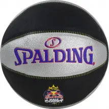 Spalding TF-33 Red Bull Half Court Ball 76863Z, Unisex, Czarne, piłki do koszykówki, Skóra kompozytowa, rozmiar: 7
