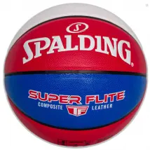 Spalding Super Flite Ball 76928Z, Unisex, Czerwone, piłki do koszykówki, Skóra kompozytowa, rozmiar: 7