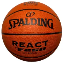 Spalding React TF-250 Ball 76968Z, Unisex, Pomarańczowe, piłki do koszykówki, Skóra kompozytowa, rozmiar: 6