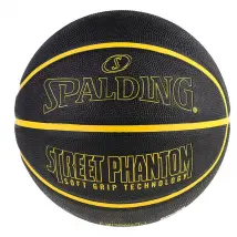 Spalding Phantom Ball 84386Z, Unisex, Czarne, piłki do koszykówki, Guma, rozmiar: 7
