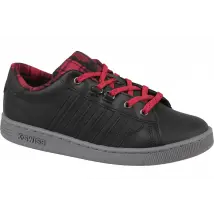 K-Swiss Hoke Plaid 85111-050, Dla chłopca, Czarne, buty sneakers, skóra licowa, rozmiar: 35,5