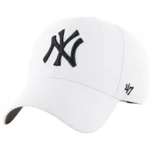 47 Brand MLB New York Yankees Cap B-MVPSP17WBP-WHM, Męskie, Białe, czapki z daszkiem, akryl, rozmiar: One size