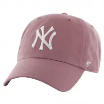 47 Brand New York Yankees MLB Clean Up Cap B-NLRGW17GWS-QC, Damskie, Różowe, czapki z daszkiem, bawełna, rozmiar: One size