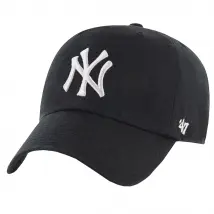 47 Brand New York Yankees MLB Clean Up Cap B-RGW17GWS-BKD, Męskie, Czarne, czapki z daszkiem, bawełna, rozmiar: One size