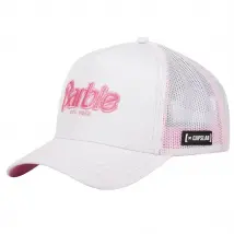 Capslab Trucker Barbie Cap CL-BA1-2-CT-BAR9, Damskie, Białe, czapki z daszkiem, poliester, rozmiar: One size