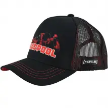 Capslab Marvel Deadpool Cap CL-MAR4-1-DEA3, Męskie, Czarne, czapki z daszkiem, bawełna, rozmiar: One size