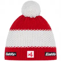 Eisbar Star Pompon MÜ SKA E33172-AUT, Unisex, Czerwone, czapki, Merino, rozmiar: One size