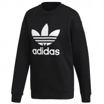 adidas Trefoil Crew Sweatshirt FM3272, Damskie, Czarne, bluzy, bawełna, rozmiar: 34