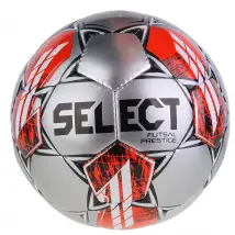 Select Futsal Prestige Ball FUTSAL PRESTIGE SILVER, Unisex, Srebrne, piłki do piłki nożnej, skóra syntetyczna, rozmiar: 4