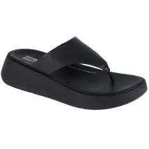 FitFlop F-Mode FW4-090, Damskie, Czarne, japonki, skóra licowa, rozmiar: 38