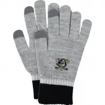 47 Brand NHL Anaheim Ducks Deep Zone Gloves H-DPZON25ACE-GY, Męskie, Szare, rękawiczki, akryl, rozmiar: One size