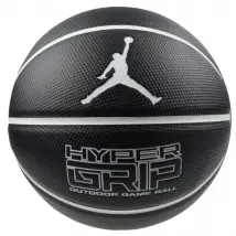 Air Jordan Hyper Grip 4P Ball J000184409207, Unisex, Czarne, piłki do koszykówki, Guma, rozmiar: 7