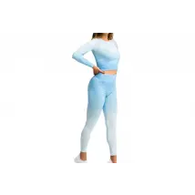 GymHero Ombre Rushguard Longsleeve LONG-BABYBLUE, Damskie, Niebieskie, longsleevy, poliamid, rozmiar: L