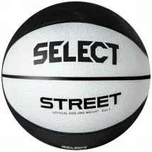 Select Street 2023 Basketball STREET BLK-WHT, Unisex, Czarne, piłki do koszykówki, Guma, rozmiar: 7