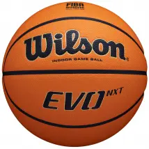 Wilson EVO NXT FIBA Game Ball WTB0965XB, Unisex, Pomarańczowe, piłki do koszykówki, Skóra kompozytowa, rozmiar: 7