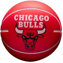 Wilson NBA Dribbler Chicago Bulls Mini Ball WTB1100PDQCHI, Unisex, Czerwone, piłki do koszykówki, Guma, rozmiar: One size