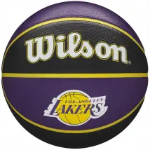Wilson NBA Team Los Angeles Lakers Ball WTB1300XBLAL, Unisex, Czarne, piłki do koszykówki, Guma, rozmiar: 7