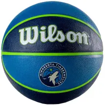 Wilson NBA Team Minnesota Timberwolves Ball WTB1300XBMIN, Unisex, Niebieskie, piłki do koszykówki, Guma, rozmiar: 7