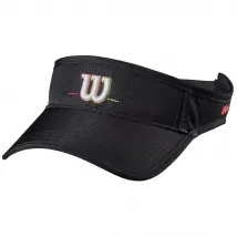 Wilson Volleyball Visor WTH11120R, Unisex, Czarne, czapki z daszkiem, poliester, rozmiar: One size