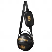 Wilson NBA 3in1 Basketball Carry Bag WZ6013001, Unisex, Czarne, saszetki, skóra syntetyczna, rozmiar: One size