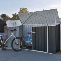 7' x 3' Absco Metal Bike Store - Dark Grey (2.26m x 0.78m)
