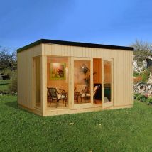 Palmako Solveig 4.5m x 3.3m Contemporary Garden Room Garden House (19mm)