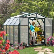 8'x8' Palram Canopia Rion Hobby Gardener Walk In Green Greenhouse (2.4x2.4m)