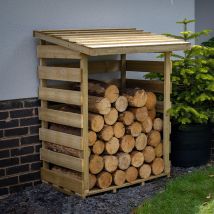 3'2 x 2'8 Forest Pent Small Logstore (1m x 0.8m)