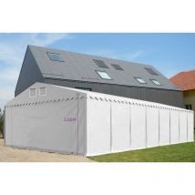 Tente de stockage 8 x 36 Qualité Pro XL en 2.60m hauteur de passage